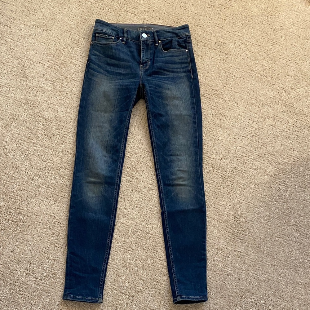 White House Black Market Indigo Blue Jeans “The Skinny”